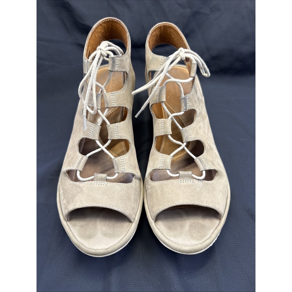 Clarks Clarene Grace Women's Sandals Sz 9.5 M Brown Leather Open Toe Shoes
